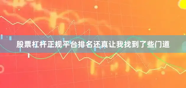 股票杠杆正规平台排名还真让我找到了些门道